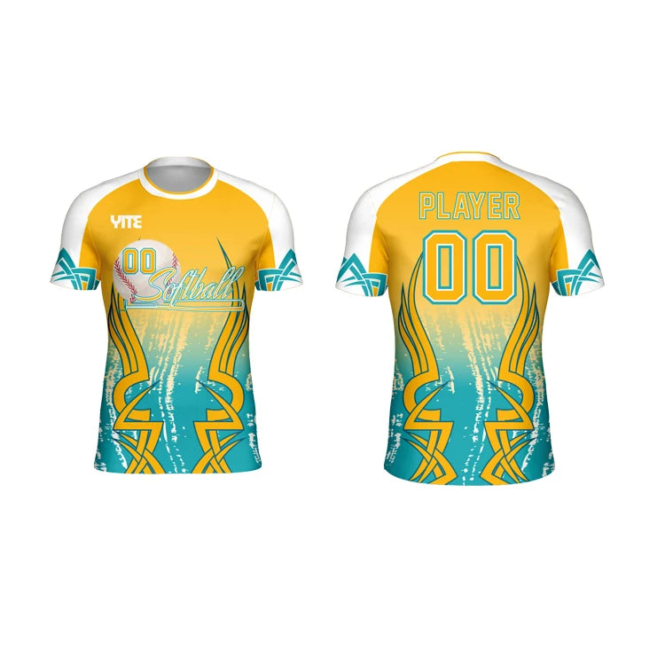 Custom Design Women's Breathable Plus Size Softball & Baseball Jerseys 100% Polyester Button-Up Shirt