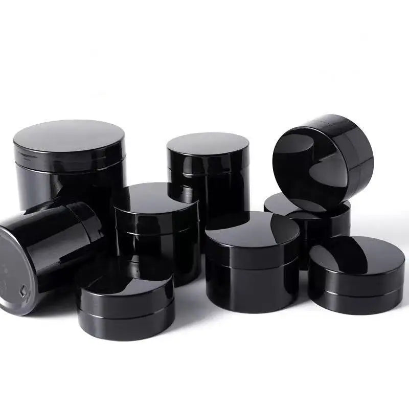 Wholesale High Quality Beauty Packaging Brand Cosmetic Packaging 100ml 200ml 250ml Amber Black Pet Plastic Cosmetic Cream Jar