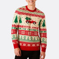 Wholesale Custom Logo Ugly Christmas for Your Brand High-quality Winter Sweater Letter Driving Home Christmas Men's Pullover