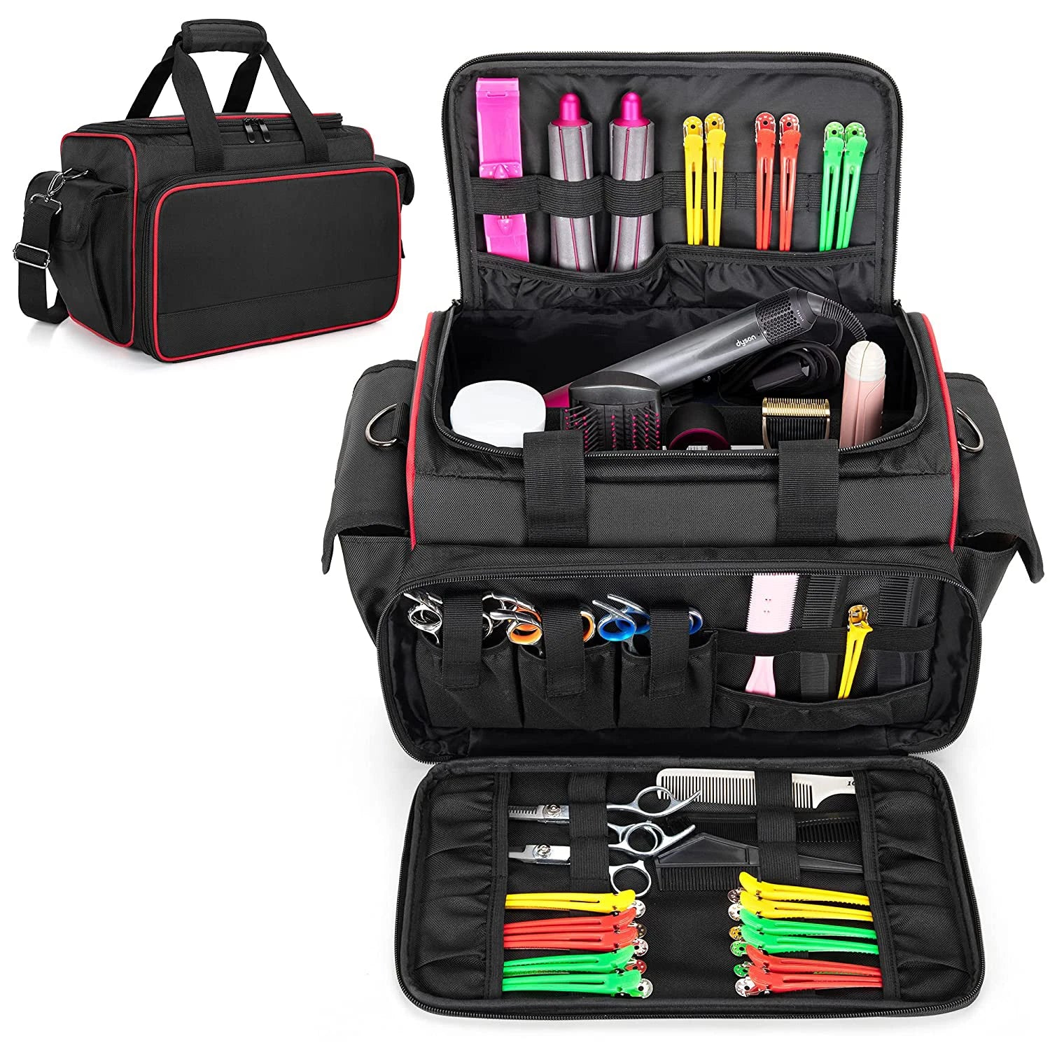 Newest Travel Barber Case Tool Organizer Storage for Bag Polyester