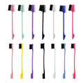 Masterlee Custom Logo Hair Styling Double Side Edge Brush Comb Custom Logo Hair Edge Control Brush