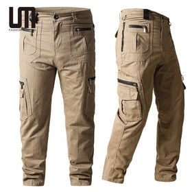 Liu Ming Hot Selling New Trend Autumn Wholesale Men Clothing Casual Multi Pockets Overalls Breathable Cargo Pants Trousers