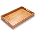 Wholesale Wooden Bamboo Food Serving Tray With Handle Tea Tray Tea Plate