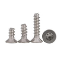 M2.5 Stainless Steel Torx Groove Countersunk Flat Head Thread Forming Self Tapping PT Screw