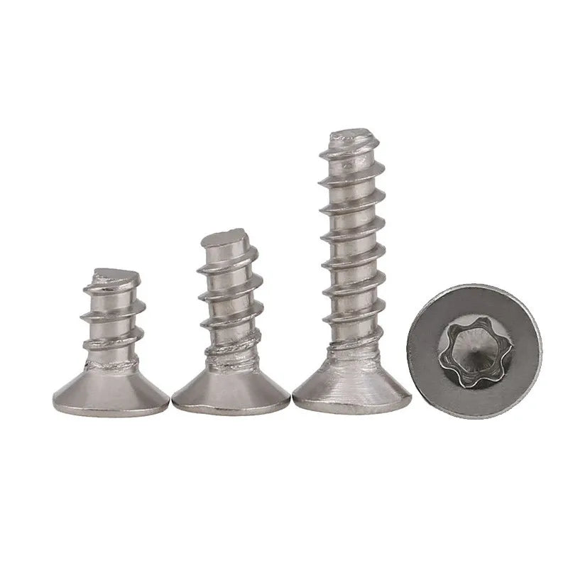 M2.5 Stainless Steel Torx Groove Countersunk Flat Head Thread Forming Self Tapping PT Screw