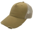 Customized logo Washed 5 Panels Mesh Baseball Caps Blank Cotton Distressed Men and Women Trucker Hats