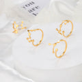 Fashion Women Stainless Steel 12 Zodiac Ring Real Gold Plated Horoscope Ring Jewelry Gifts Zodiac Adjustable Ring