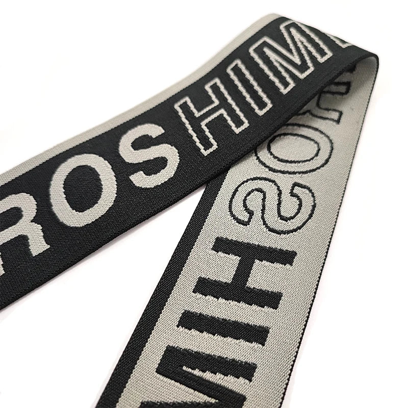 Custom Woven 2.5cm 3cm 4cm 5cm 6cm 8cm 10cm Soft Brushed Manufacturer Underwear Nylon Embossed logo Embroidered Elastic Band