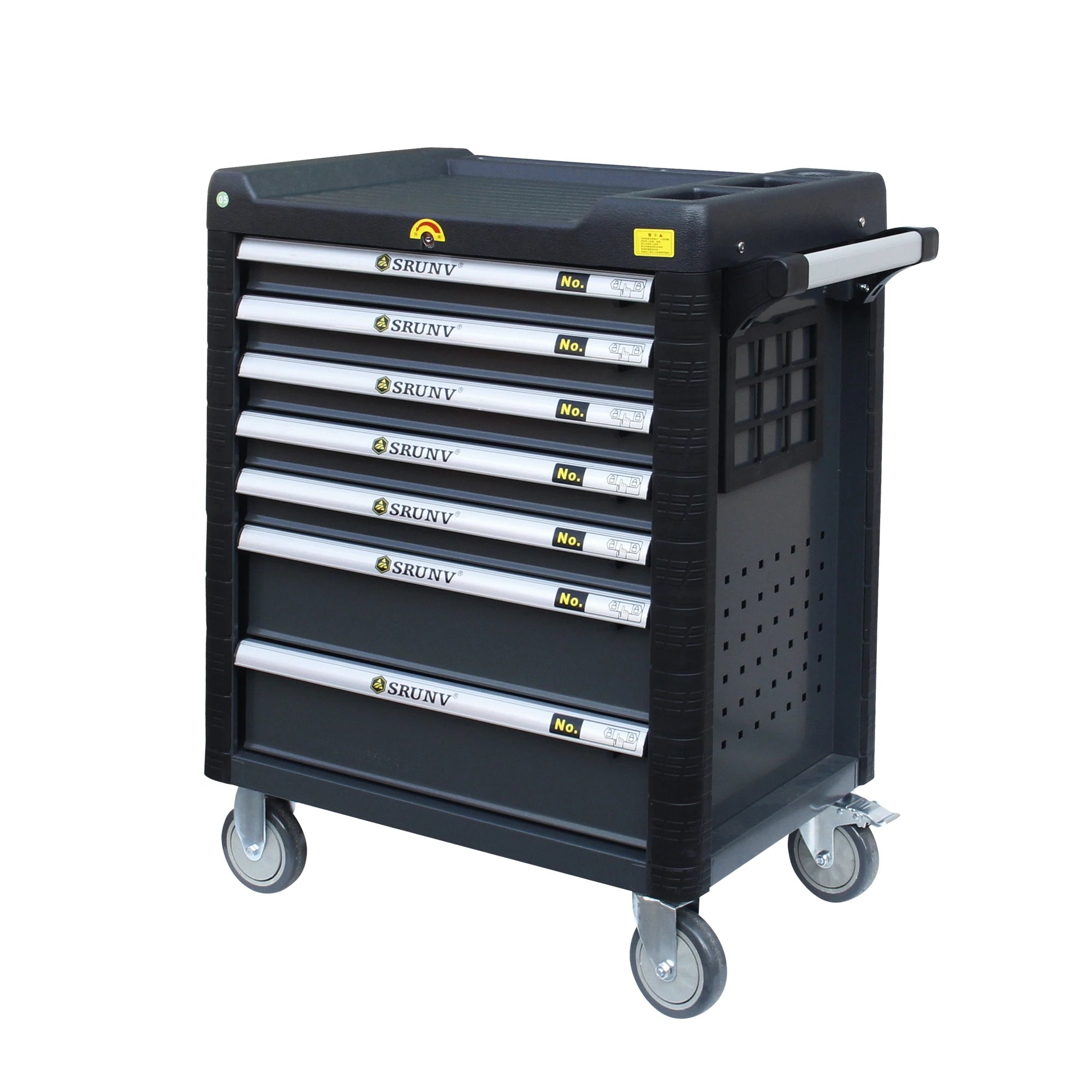 Srunv 369 Pcs Toolset 7-Drawer Rolling Tool Chest Tool Storage Box Removable Tool Cabinet