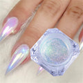 Color-Change Neon Aurora Mermaid Nail Art Glitter Powder Mirror Chrome Pigment Dust Manicure DIY