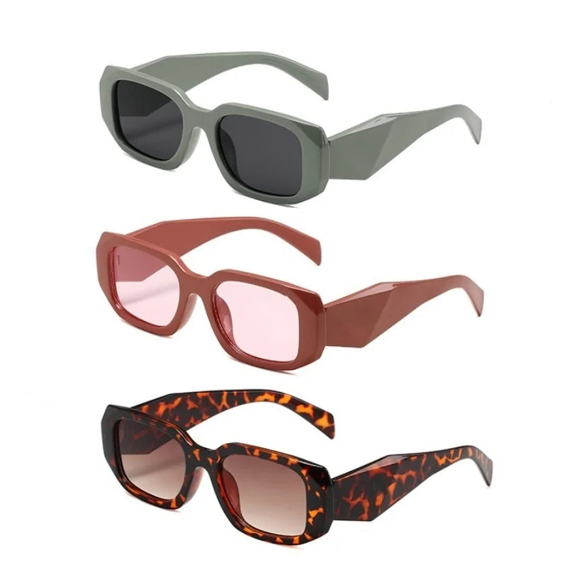 Wholesale Oversized Small Square Frame Famous Brand Designer Sun Glasses Rectangle Retro Vintage UV400 Shades Branded Sunglasses