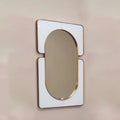 80x60CM Factory Price Large Modern Gold Metal Frame Wall Art Living Room Home Decor Hanging Mirror for Sale Dropshipping DDP