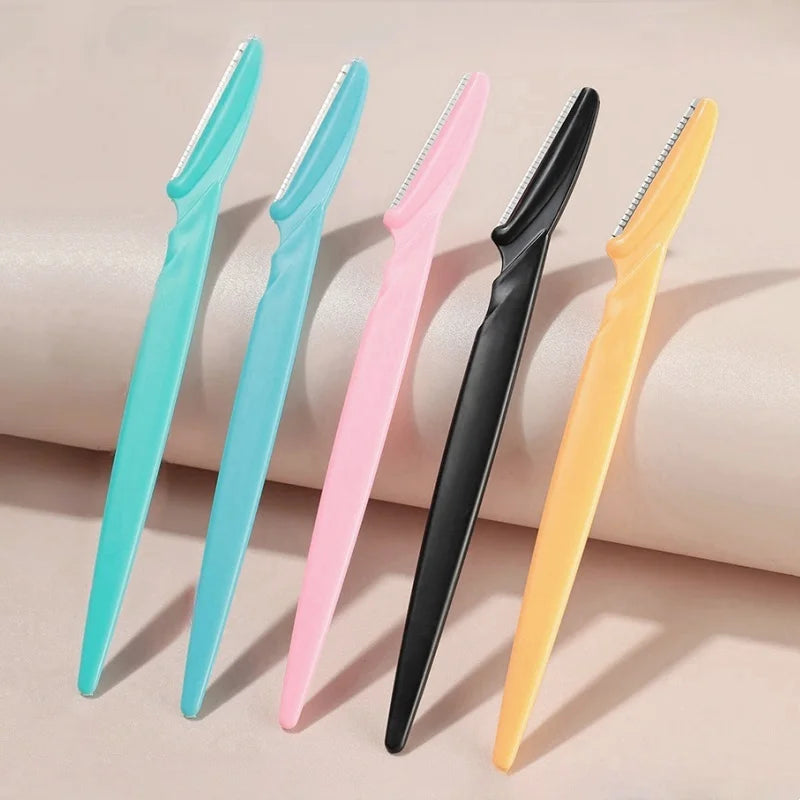 Wholesale 10pcs Conventional Style Eyebrow Razor Trimmer Women Eyebrow Razor Trimmer Safety Women's Razors With Safety Net
