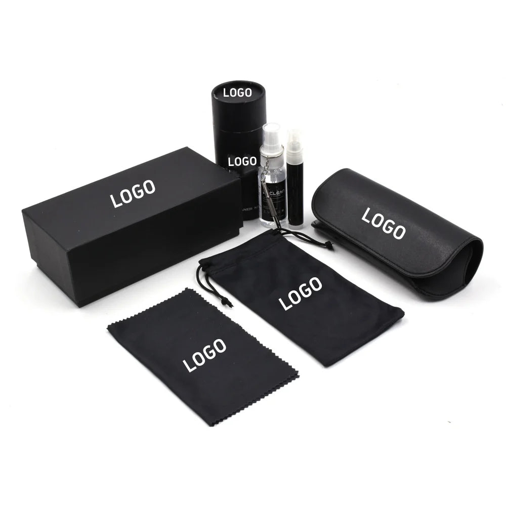 Factory Wholesale Eyeglasses Case Custom Logo Sunglasses Packaging Box case Black Brown Glasses Case Custom Logo