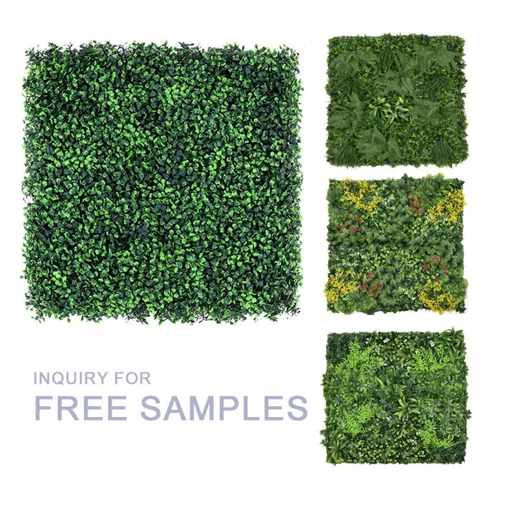 Decorative Artificial Hedge Fence Landscape Artificial Plants Wall Vertical Green Wall