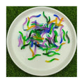 Gradient Colorful Worm Insect Acrylic Plastic Ornaments Figures for Scrapbooking Phone Case Jewelry Making Findings Supplier