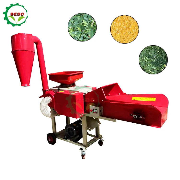 Cow Sheep Paddy Straw Cutting Grass Corn Maize Silage Wheat Stalk Chopper Machine for Animal Food Feed Grinder Chaff Cutter