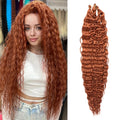 Factory Price Ombre Color Curly Heat Resistant Fiber Synthetic Deep Wave Bulk Braiding Hair Extension