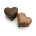 Custom Engraved Logo Solid Wood Wedding Ring Box