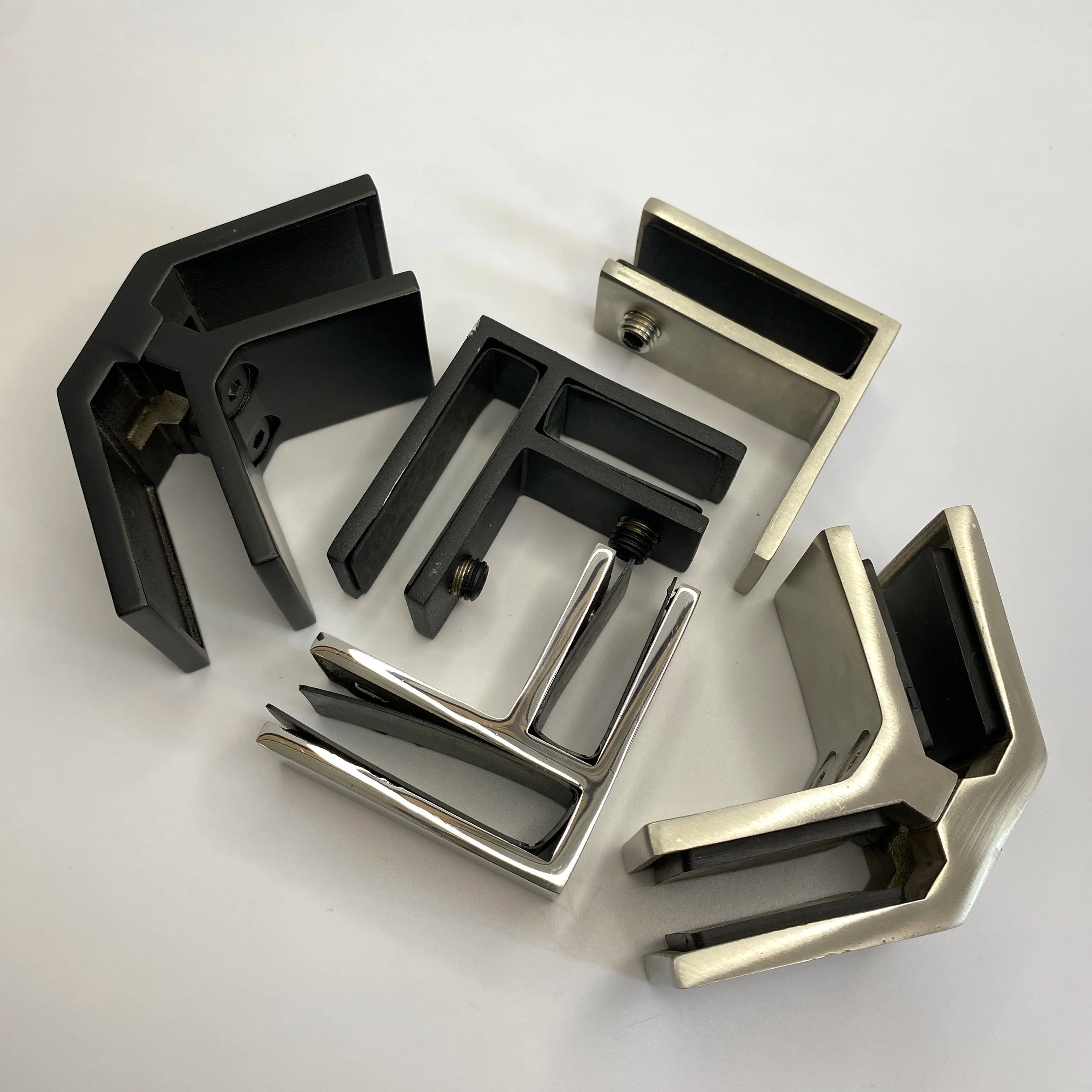 Wanlong Stainless Steel 90 180 Degree Glass Bracing Clamp