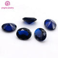 Factory Price Loose Spinel Gemstone Oval Shape 114# Blue Colour 2*3 mm to 8*10 mm Synthetic Spinel Stones for Jewelry Making