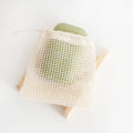in Stock 10x14cm Organic Cotton Mesh Soap Saver Bags Eco-friendly and Recyclable for Packing Cosmetics Pad
