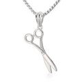 KALEN Creative Trendy Stainless Steel Scissors and Comb Male Pendant