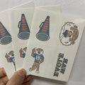 Your Own Logo Artwork Design Custom Eco-Friendly White Temporary Tattoo Sticker Waterproof Color Tattoo for Body