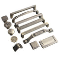 Oukali Hardware Supplies Zinc Antique AB Brass Knobs Drawer Pull Furniture Classic Wardrobe Kitchen Bronze Cabinet Handle