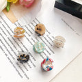 Cute Small Girl Accessory About Acetate Hair Claw Tortoise with Smile Face Claw Clip