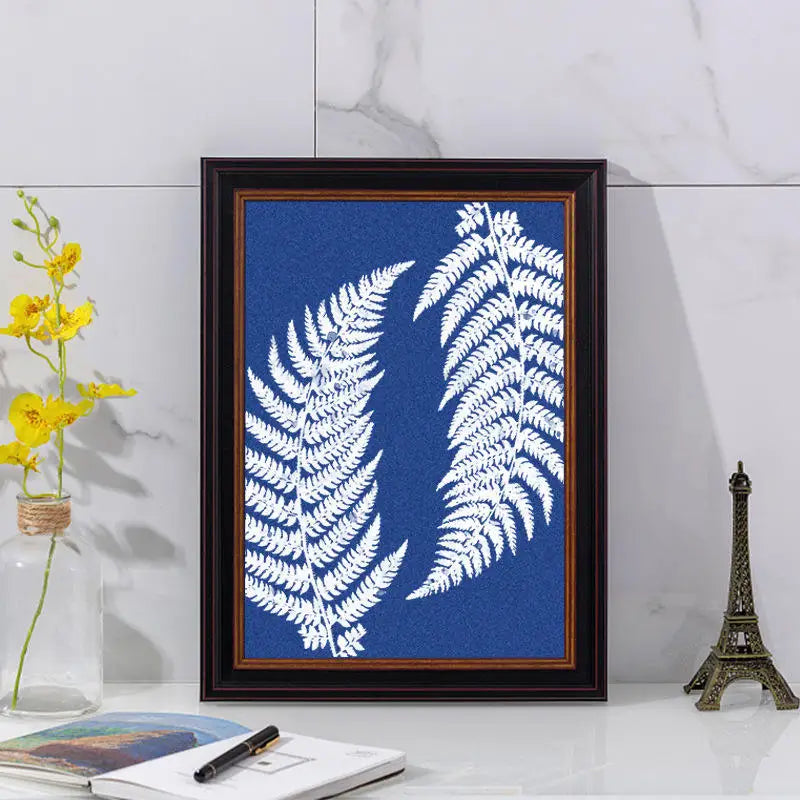 Sun Print Paper Cyanotype A4/A5 Solar Drawing Paper Sensitivity Nature Printing for Kids Adults Arts Crafts DIY Decorative