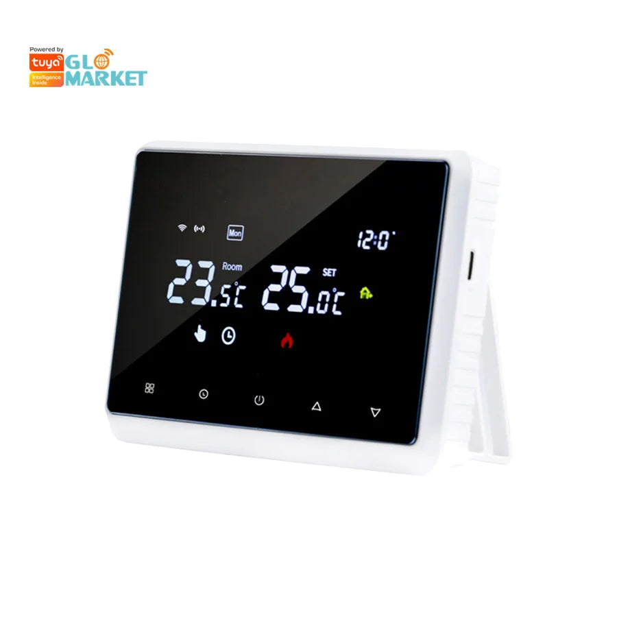 Glomarket Wifi Smart Water Floor Heating Room Thermostat Touch Screen Lcd Display Furnace Smart Home Thermostat