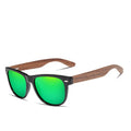 For W5789 Handmade Black Walnut Wooden Sunglasses for Men and Women Polarized UV400 Vintage Shades