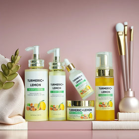 Acne Treatment Aloe Vera Turmeric Oil Face Cream Serum Turmeric Cleanser Turmeric Skin Care Set