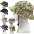 Woodland Foldable Adjustable Jungle Sun Fishing Safari Fisherman Bucket Camo Boonie Hat Cap for Men Women