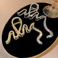 Women Light Luxury Bling Tassel Chain Alloy Large Hair Claws Clips Shiny Rhinestone Girls Ladies Clip Hair Accessories