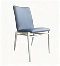 Hotel Conference Room Seating Metal Stackable Blue Conference Banquet Chairs