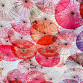 Factory-Promoted Custom Chinese Craft Umbrella with Wooden Handle Straight Style for Party Occasions
