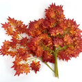 Assorted Silk Maple Leaves Branch Silk Artificial Red Maple Leaf for Wedding Home