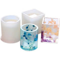 Custom Resin Silicone Mold Plastic Container Mold Pen Holder Candle Container Ornaments
