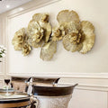 180CM Dropshipping Products 2024 Metal Art Wall Decoration Flower Living Room Background Wall Light Luxury Home Decor for Sale