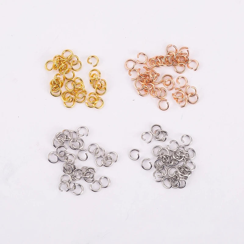 Very Good Quality Vacuum Plating Stainless Steel Jump Rings for Jewelry Making Bracelet Necklace No Tarnish Open Ring