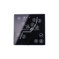 Customized 0.5mm 0.7mm 1mm 1.5mm 2mm 3mm Screen Printed Tempered Touch Glass Panel