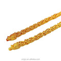Dubai Cloth Pattern Necklace Dragon Head Necklace  Vietnam Sand Gold  Gold Men's Domineering Gold Plated Chain Wholesale