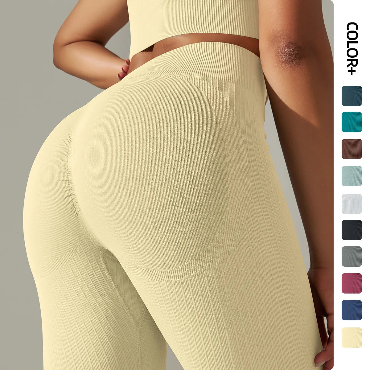 Top Selling Women's Scrunch Butt Gym Leggings with Elastic Waist Yoga Pants with Unique Print Pattern