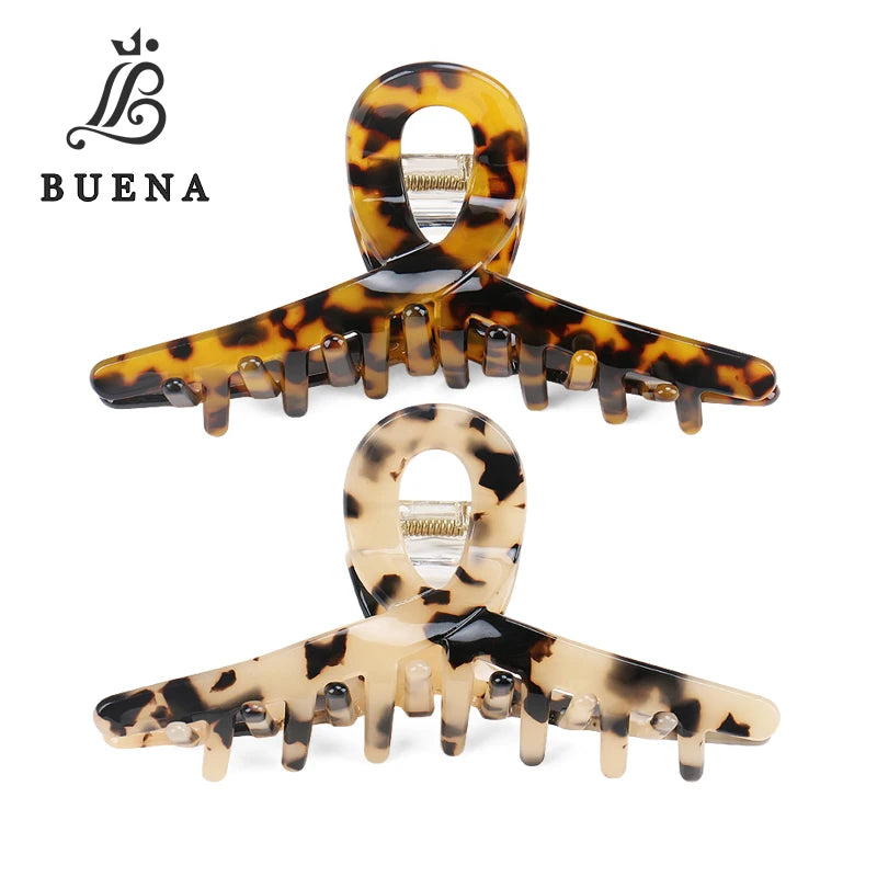 Brand New Acetate Cross Claw Clip Korean INS Popular Hair Claw Hot Selling Simple Tortoise Color Claw Clip