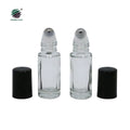 Hongmo Rollon 5ml Perfume Oil Luxury Perfume Bottle Glass Roll on Bottles Stainless Steel Roller Ball