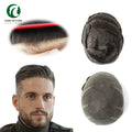 Air Lace - Natural Hairline All Swiss Lace Toupee Bleach Knots All Over Indian Hair Replacement System Wholesales for Men