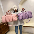 Women Travel Weekender Bag Overnight Handbag Large Capacity Nylon Shoulder Travel Pink Getaway Duffel Bag