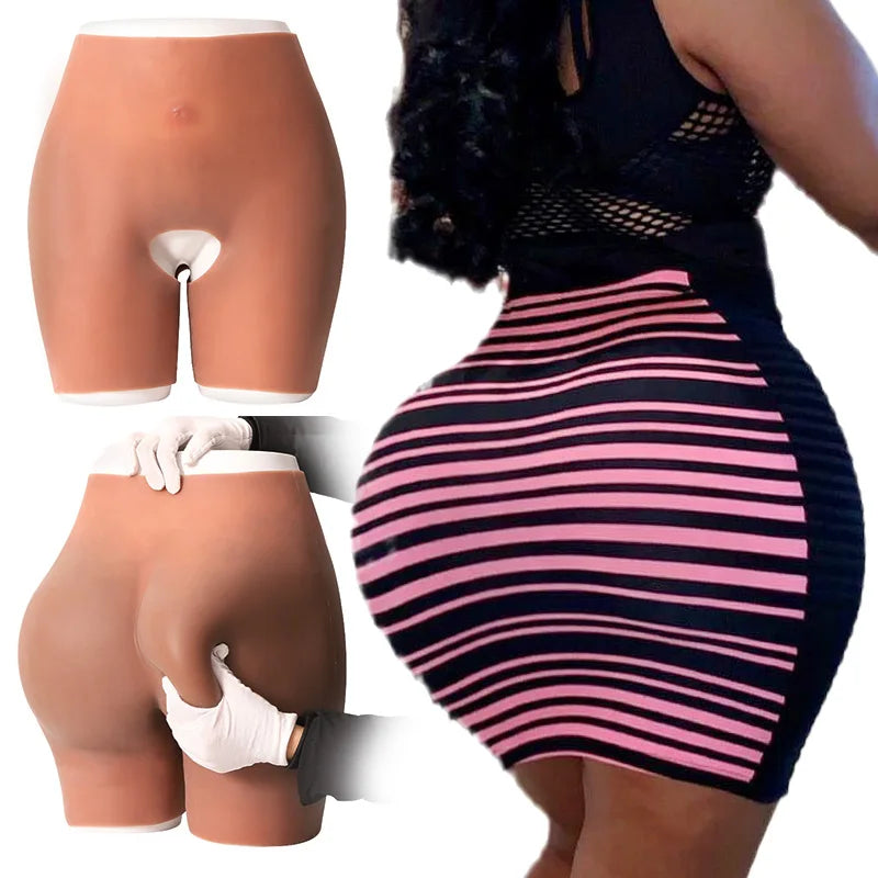Women Lifer  False Silicone Buttocks Bums Fesse Enhancement Silicon Girl Hip Fake Butt and Hips Panties for Womens Underwear